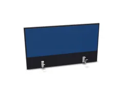 opzetpaneel,v. bureau,aanbouw achter,B 1000mm,CC-zwart,BN6016-blauw