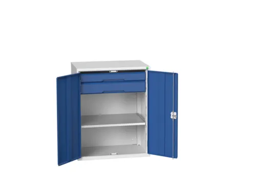 universele kast,HxBxD 1000x800x550mm,1xStalen bodem,2lade(n)