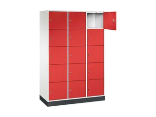 grootvolume-lockersysteem,HxBxD 1950x1220x500mm,3x5vakken,cil.-slot - 1