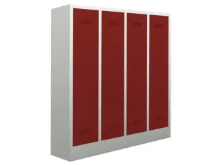 lockerkast v. kinderen,HxBxD 1600x1230x500mm,RAL7035,front RAL3000 - 2