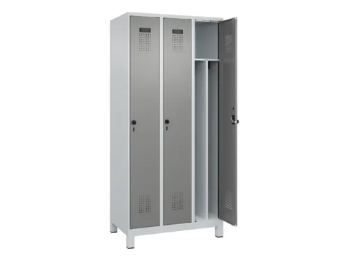 locker voor scheiding van kleding,HxBxD 1950x900x500mm,3vak