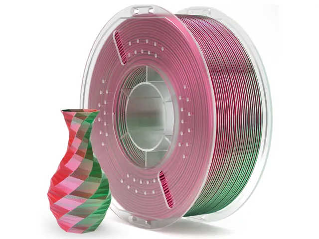 PLA SILK 1,75mm GREEN RED 1kg