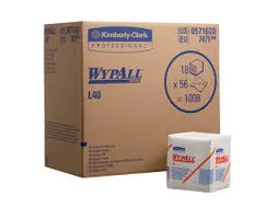 Wypall L40 poetsdoek 1-lgs wit 1008 dk 33x31,7 cm gevouwen doos (18x56