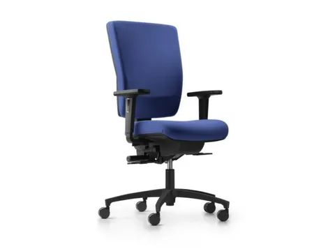 Bureaustoel,Synchroonmech.,Armleuningen Verst.,Zitting Stof Groen