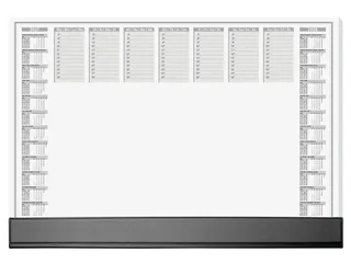Designonderlegger Sigel Office 27/28 59,5x41cm dag/week- planner 40 ve - 1