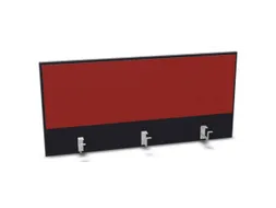 opzetpaneel,v. bureau,aanbouw achter,B 1200mm,CC-zwart,BN4011-rood