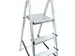 aluminium trapladder,eenzijdig,2treden,Stand H 0,35m,balk L 1,02m