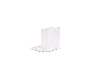 Boekensteun MAUL acryl 12x12x17cm set 2 glashelder - 9