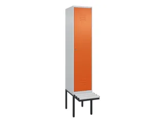 locker met bank,HxBxD 2120x400x815mm,1vak,vak B 400mm,cil.-slot - 1