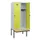 locker met bank,HxBxD 1950x800x815mm,2vak,vak B 400mm,draaigrendel