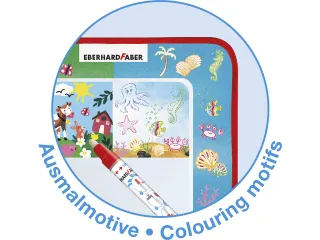 Tekenmat Eberhard Faber Aquafun 32x32cm incl. 1 waterstift - 8