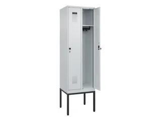 locker,HxBxD 2120x600x500mm,2vak,vak B 300mm,draaigrendel - 1