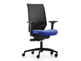 Dauphin Bureaustoel Shapemesh Plus met synchroonmechanisme Blauw - 2