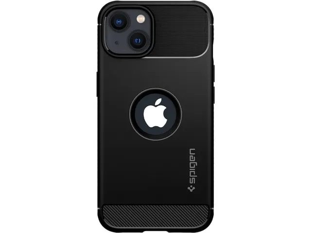 Spigen Case ACS03518 iPhone 13 Rugged Armor mat zwart