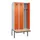 locker met bank,voor scheiding van kleding,HxBxD 2120x900x815mm,3vak