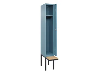 locker met bank,HxBxD 2120x300x815mm,1vak,vak B 300mm,cilinderslot - 1