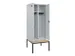 locker met bank,voor scheiding van kleding,HxBxD 2120x800x815mm,2vak