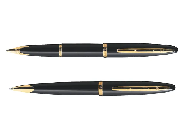 Balpen Waterman Carene Black Sea lacquer GT Medium Blauwe inkt