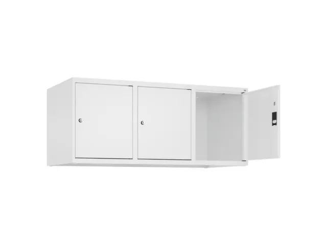 opzetkast,v. locker,3vak.,vak B 400mm,HxBxD 500x1200x500mm,vleugeldeur