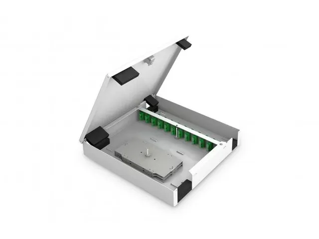 Glasvezel wandmontage Unibox medium 280x320x54mm grijs (RAL 7035)