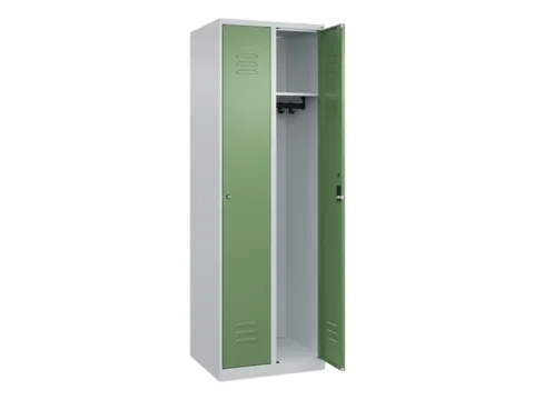 locker,HxBxD 1850x600x500mm,2vak,vak B 300mm,cil.-slot,staand op vloer