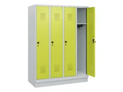 schoollocker,HxBxD 1630x1200x500mm,4vak,vak B 300mm,draaigrendel