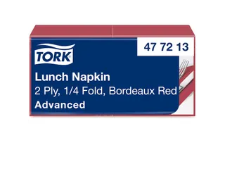 Servetten Tork 477213 2-laags 33x33cm rood 1/4 vouw 200st. - 1