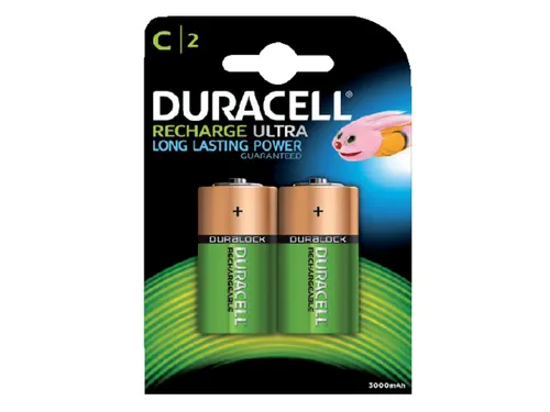 Batterij oplaadbaar Duracell 2xC 3000mAh Plus