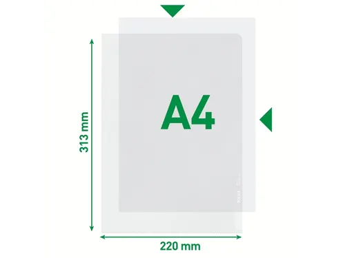 Insteekmap L-map Leitz Premium A4 Pp 0.13mm Generfd