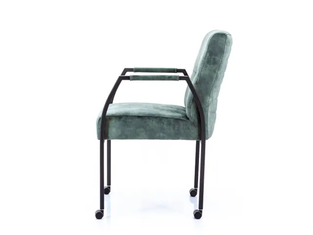 Vergaderstoel Albany Hunter Velours Zwart 4-poots frame