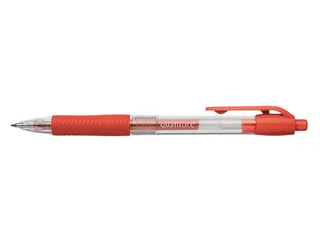 Gelschrijver Quantore Grip met drukknop 0.7mm Rood - 1