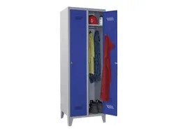 Garderobekast 1850x630x500mm 2 Vakken Klink Ral7035 Front Ral6011