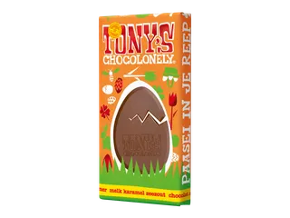 Chocolade Tony's Chocolonely paasreep melk karamel zeezout 180 gram - 2