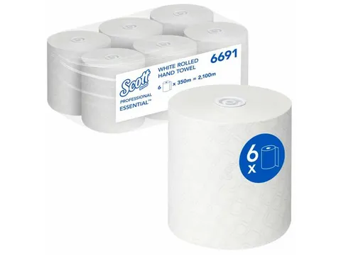 Scott 6691 Handdoekrol Max Airflex 1-laags Wit