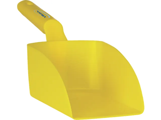 Rechte Handschep Medium 1 Liter Geel