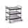 Tafelwagen Draagverm. 150kg Laadvl. Lxb 785x500mm 3 Etages Diepzwart