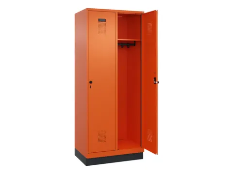 locker,HxBxD 1950x800x500mm,2vak,vak B 400mm,draaigrendel,sokkel