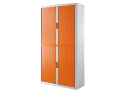Roldeurkast HxBxD 2040x1100x415mm 4 Oh Romp Wit Front Oranje