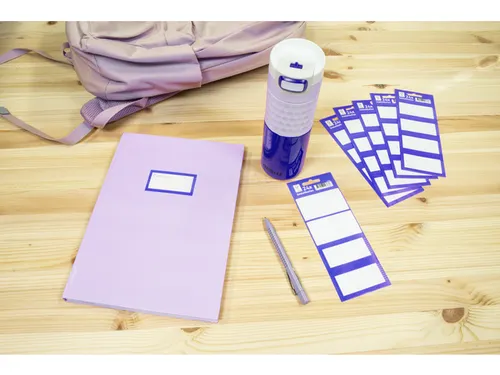 Boeketiket 24 Etiketten 6 Vellen Van 4 Stuks Blauw