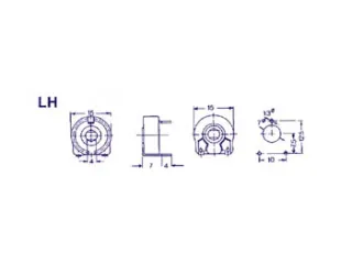 Piher Trimmer 100E (Groot - Hoor - Voor Spindel) - 3