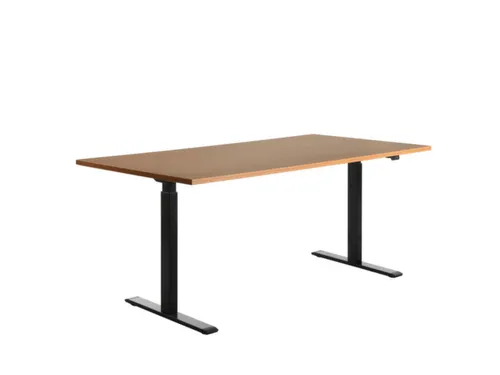 Elektrisch ihv bureau,HxBxD 700-1200x1800x800mm,blad beuken