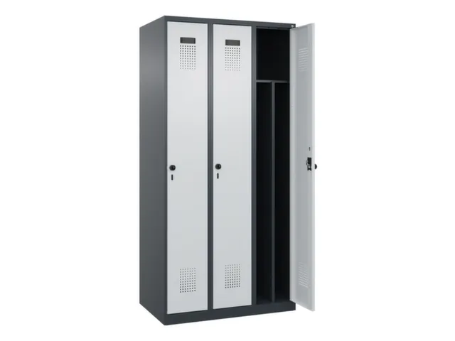 locker voor scheiding van kleding,HxBxD 1850x900x500mm,3vak
