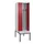 locker met bank,voor scheiding van kleding,HxBxD 2120x600x815mm,2vak