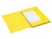 Dossiermap Secolor folio 3 kleppen 225gr geel