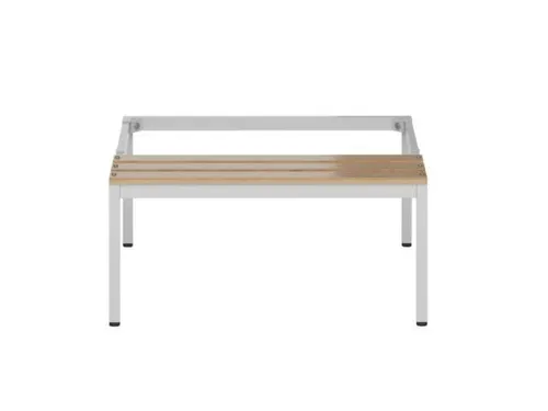 zitbank,v. garderobekast/lockersysteem,HxBxD 420x870x800mm,hardhout