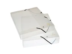 Klasseerdoos CRYSTAL PP rug 40mm transp.