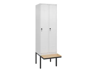 locker voor scheiding van kleding,HxBxD 2120x600x815mm,2vak - 1