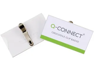 Badge Met Krokodillenklem Incl Blanco Insteekkaart 75x40mm 25 Stuks - 3