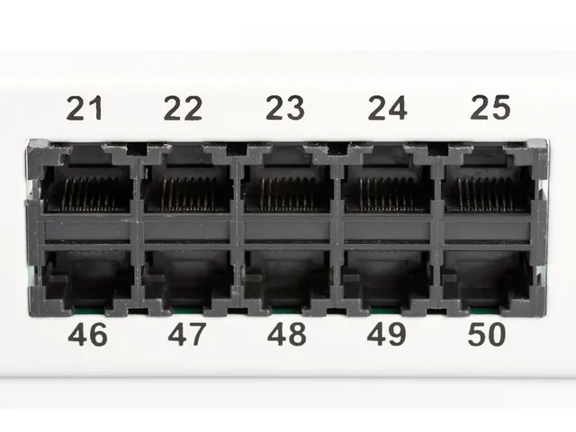 CAT 3 ISDN-patchpaneel, niet afgeschermd, grijs