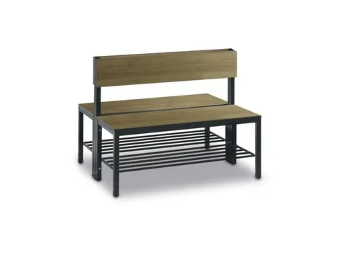 omkleedbank,HxLxD 796x1000x760mm,HPL eiken-sereno,frame staal RAL7021